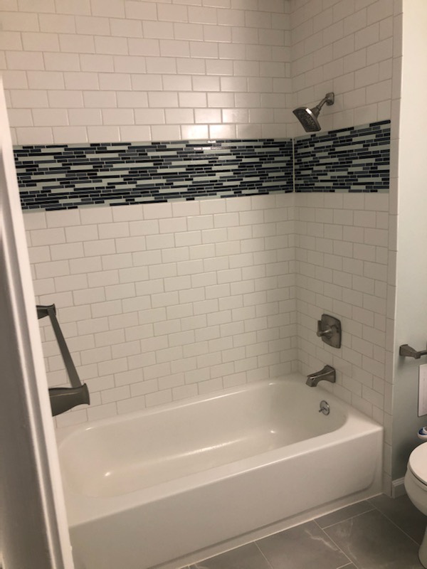 Tile with Mosaic Inlay